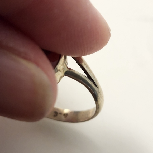 Sterling silver & citrine ring - Picture 3 of 4